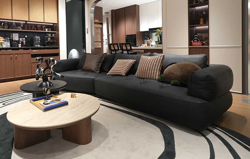 Xiaka leather sofa